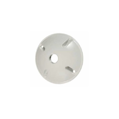 Round Cover 1 Hole White