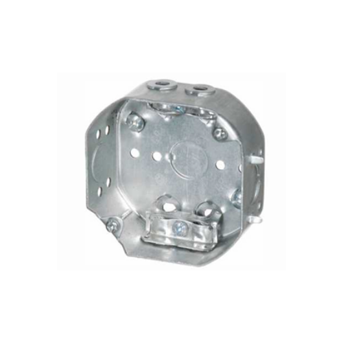 4" Diameter Octagonal Box with Clamps