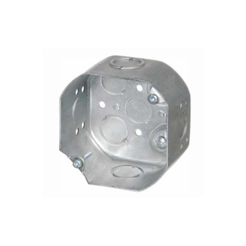 4" Diameter Octagonal Box, 1/2” & 3/4” Knockouts