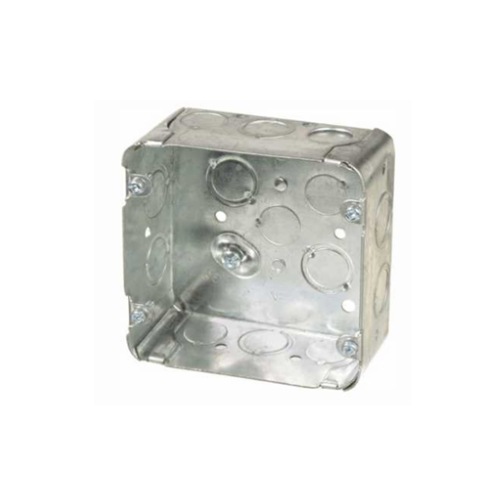 4-11/16" Square Wide Junction Box with Knockouts