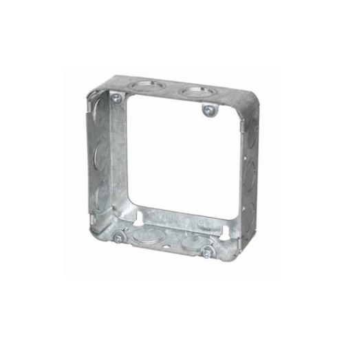 4-11/16" Square Box Extension Ring with Knockouts