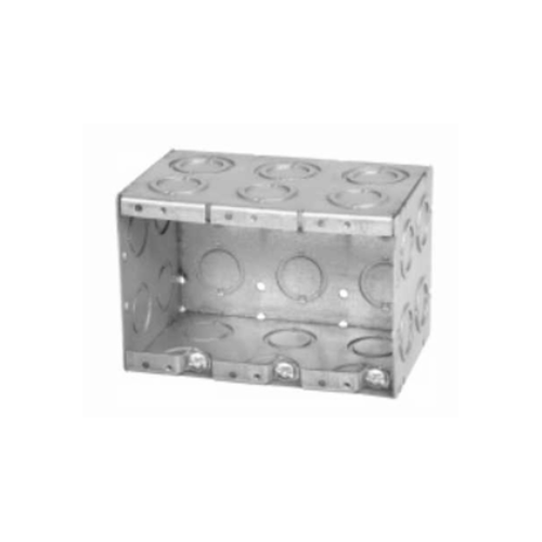 3 Gang Masonry Box, 3-1/2" Deep