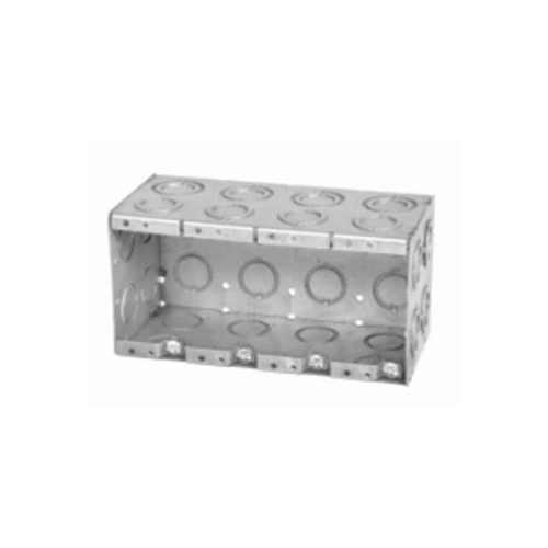 4 Gang Masonry Box, 3-1/2" Deep