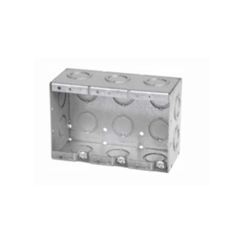 3 Gang Masonry Box, 2-1/2” Deep