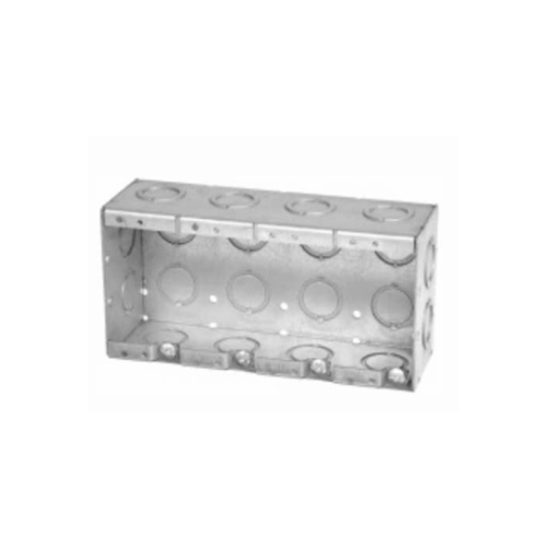 4 Gang Masonry Box, 2-1/2” Deep