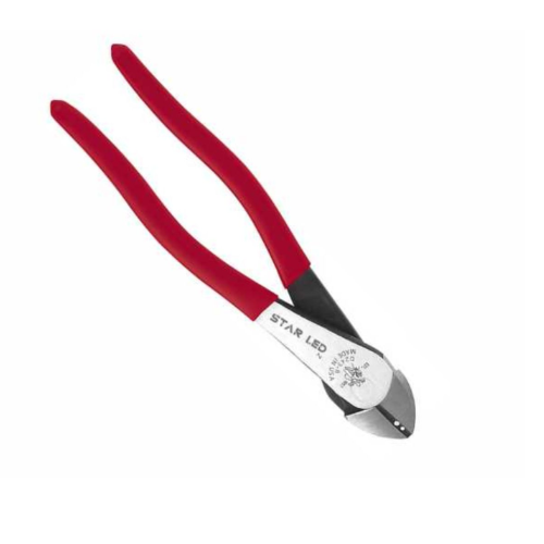 Diagonal Cutting Pliers, High-Leverage, Stripping, 8-Inch