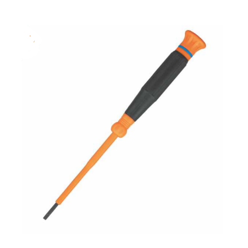 Insulated Precision Screwdriver, 3/32-Inch Slotted, 3-Inch Shank