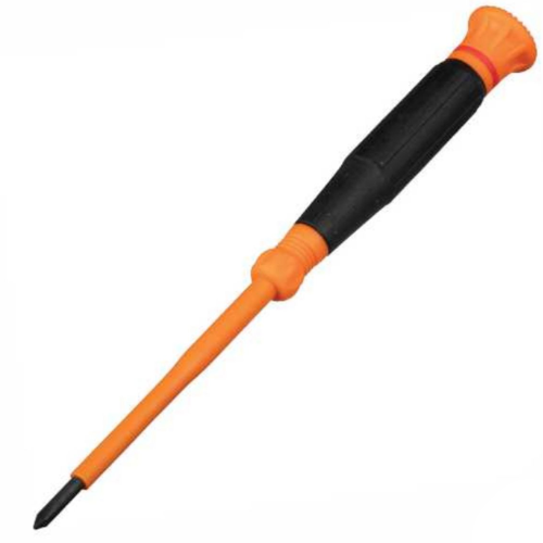 Insulated Precision Screwdriver, 1/8-Inch Slotted, 4-Inch Shank