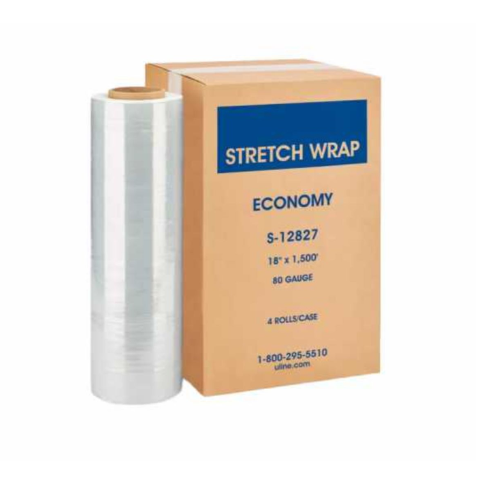 Stretch Wrap - 80 gauge, 18" x 1,500'