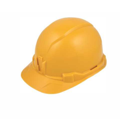 Hard Hat, Non-Vented, Cap Style, Yellow