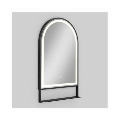 W20" X H32" Arched  LED Mirror 3CCT with De-fogger & Shelf Edgelit