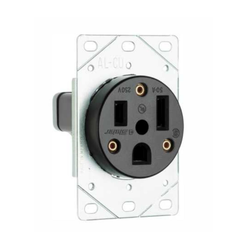 50A-250V Heavy Duty Flush Mount Outlet