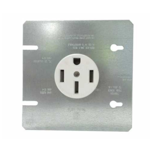 50A Range Outlet with 4 11/16" Cover Plate