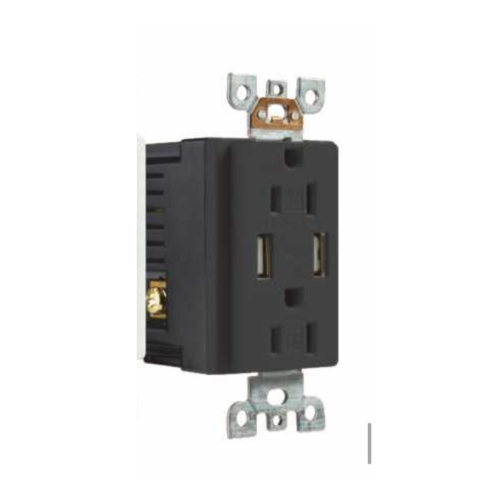 15A Duplex USB Receptacle Type A only