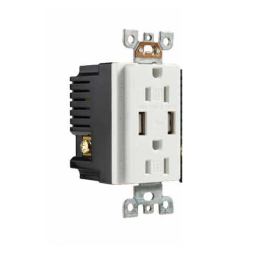 15A Duplex USB Receptacle Type A only