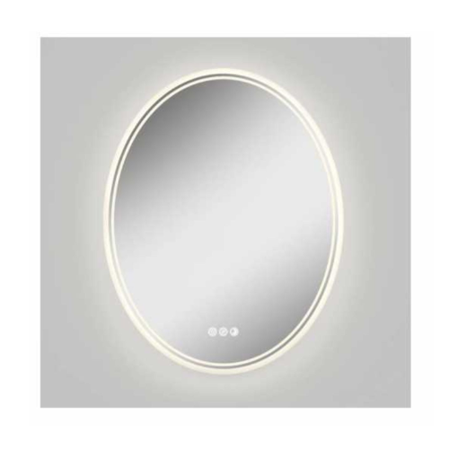 W22" X H28" Oval LED Mirror 3CCT with De-Fogger Edgelit